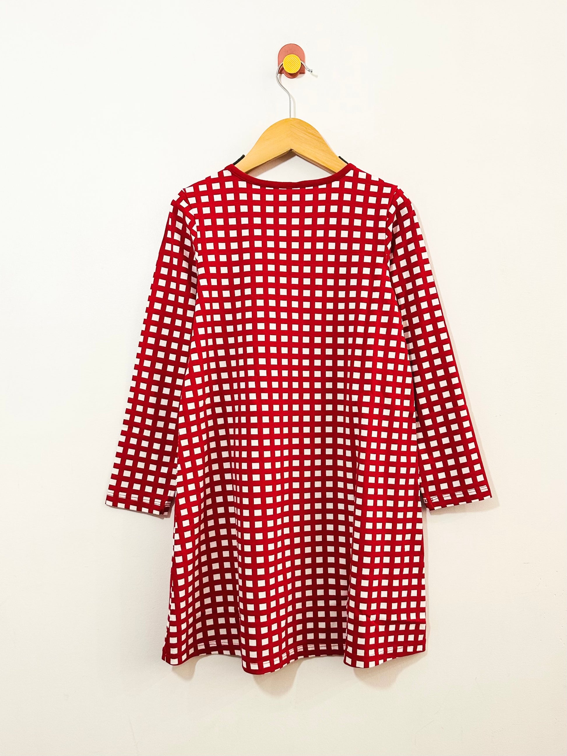 Hanna Andersson Grid Dress / 8Y