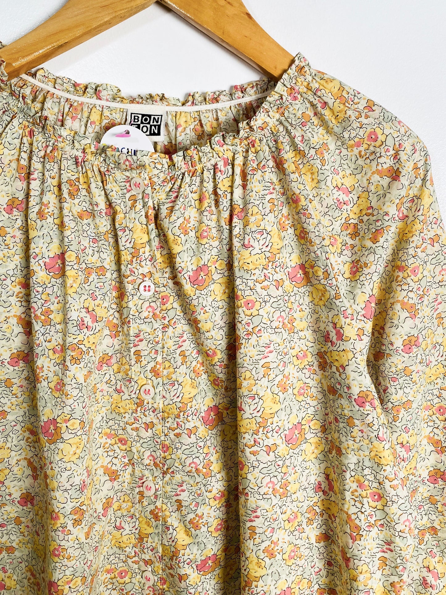 Bonton Spring Blooms Blouse / 10Y