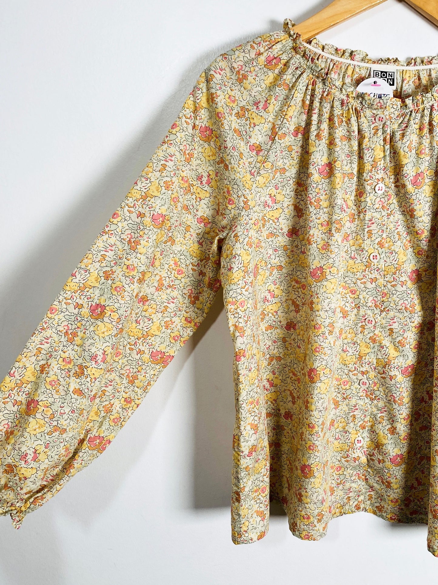 Bonton Spring Blooms Blouse / 10Y