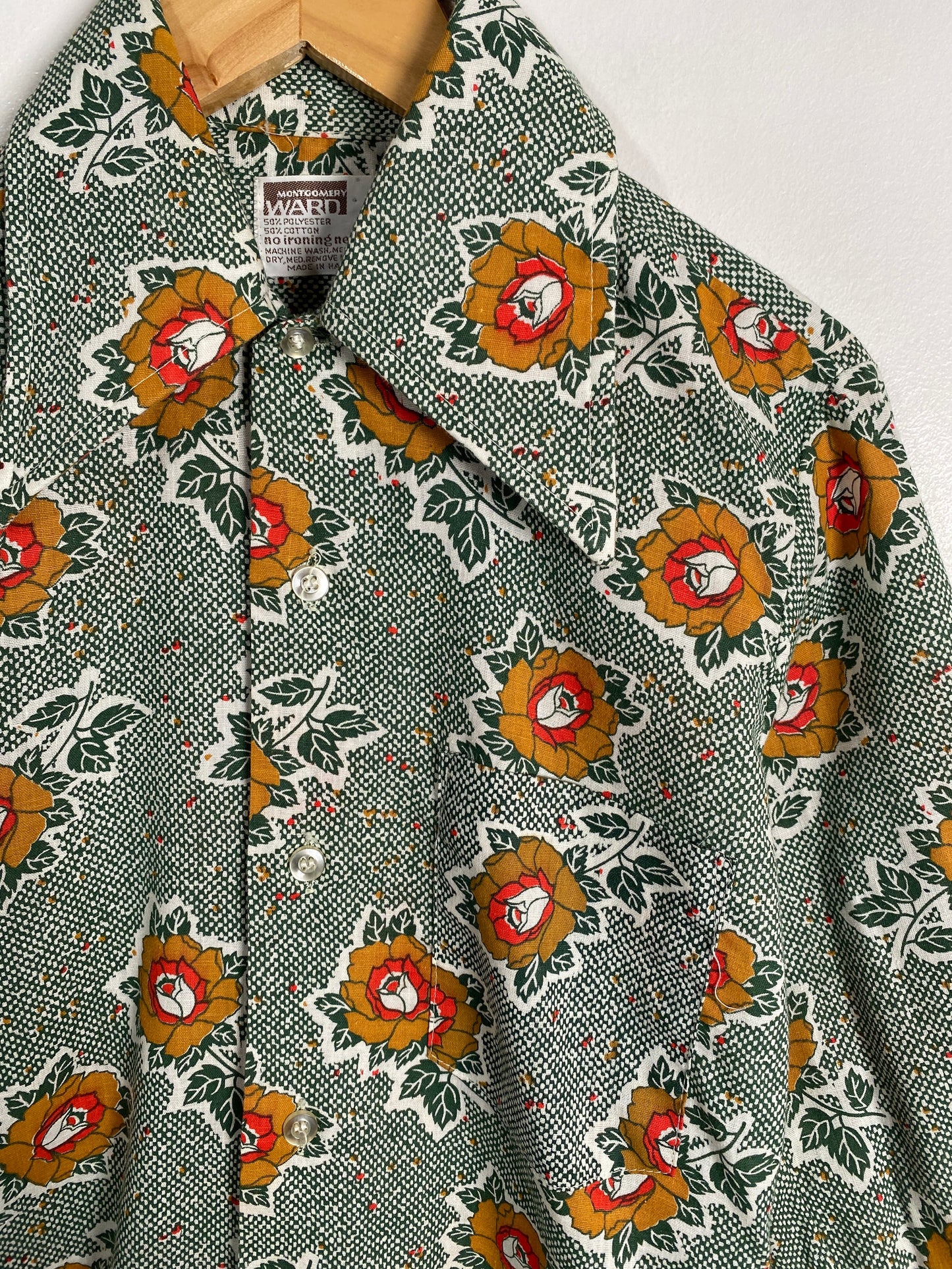 Montgomery Ward Rose Button-up / 12Y