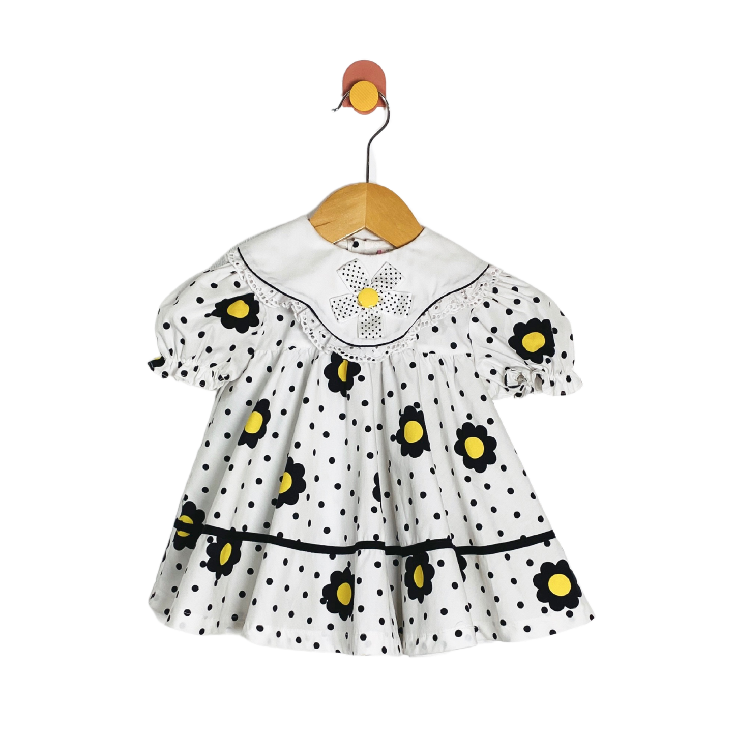 Vintage Polka Dot Dress / 18-24M