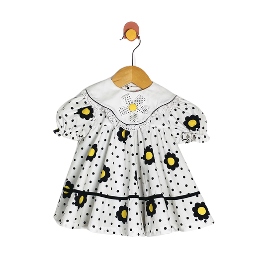 Vintage Polka Dot Dress / 18-24M