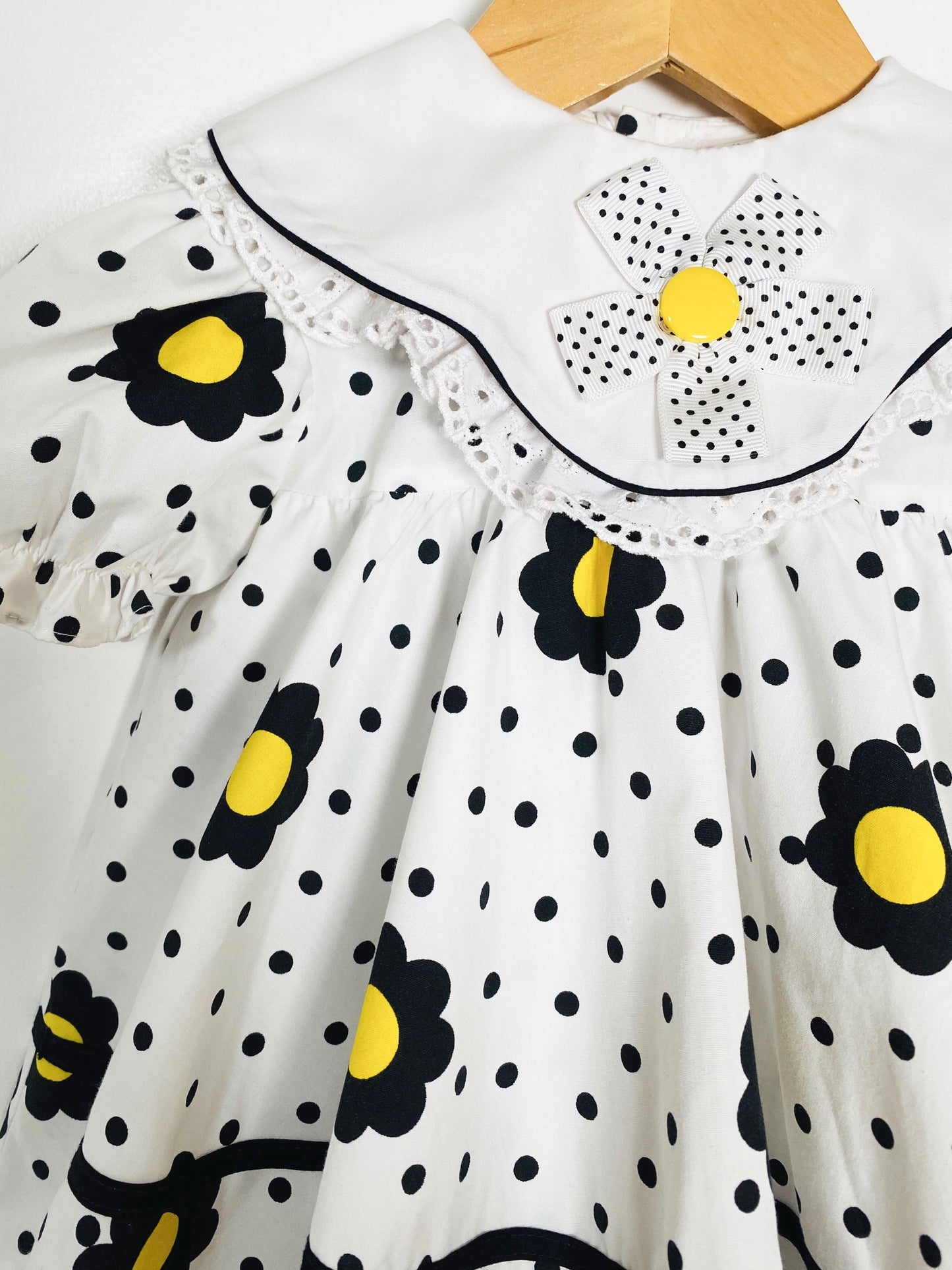 Vintage Polka Dot Dress / 18-24M