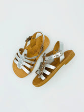 Load image into Gallery viewer, leather sandals - slate blue