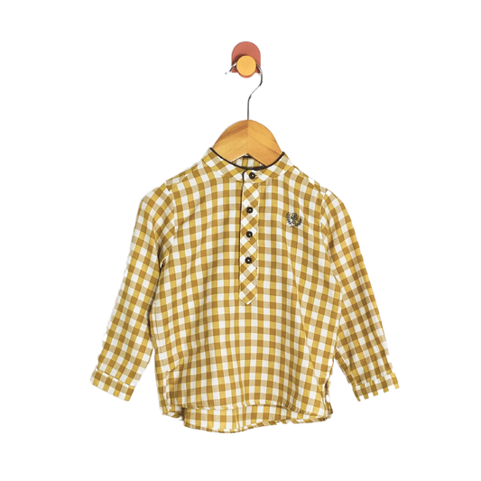 Pili Carrera Gingham Button-up / 2Y