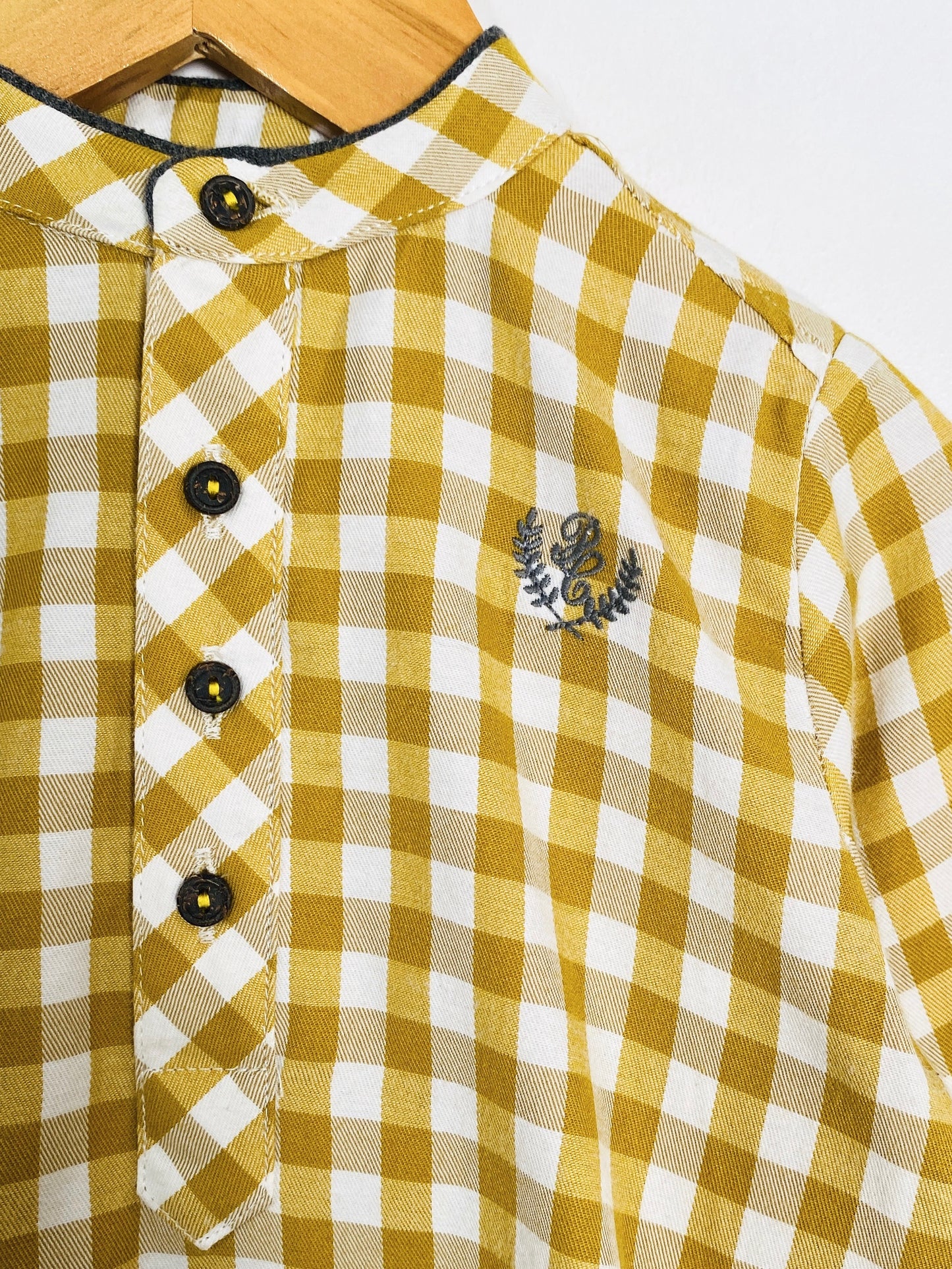 Pili Carrera Gingham Button-up / 2Y