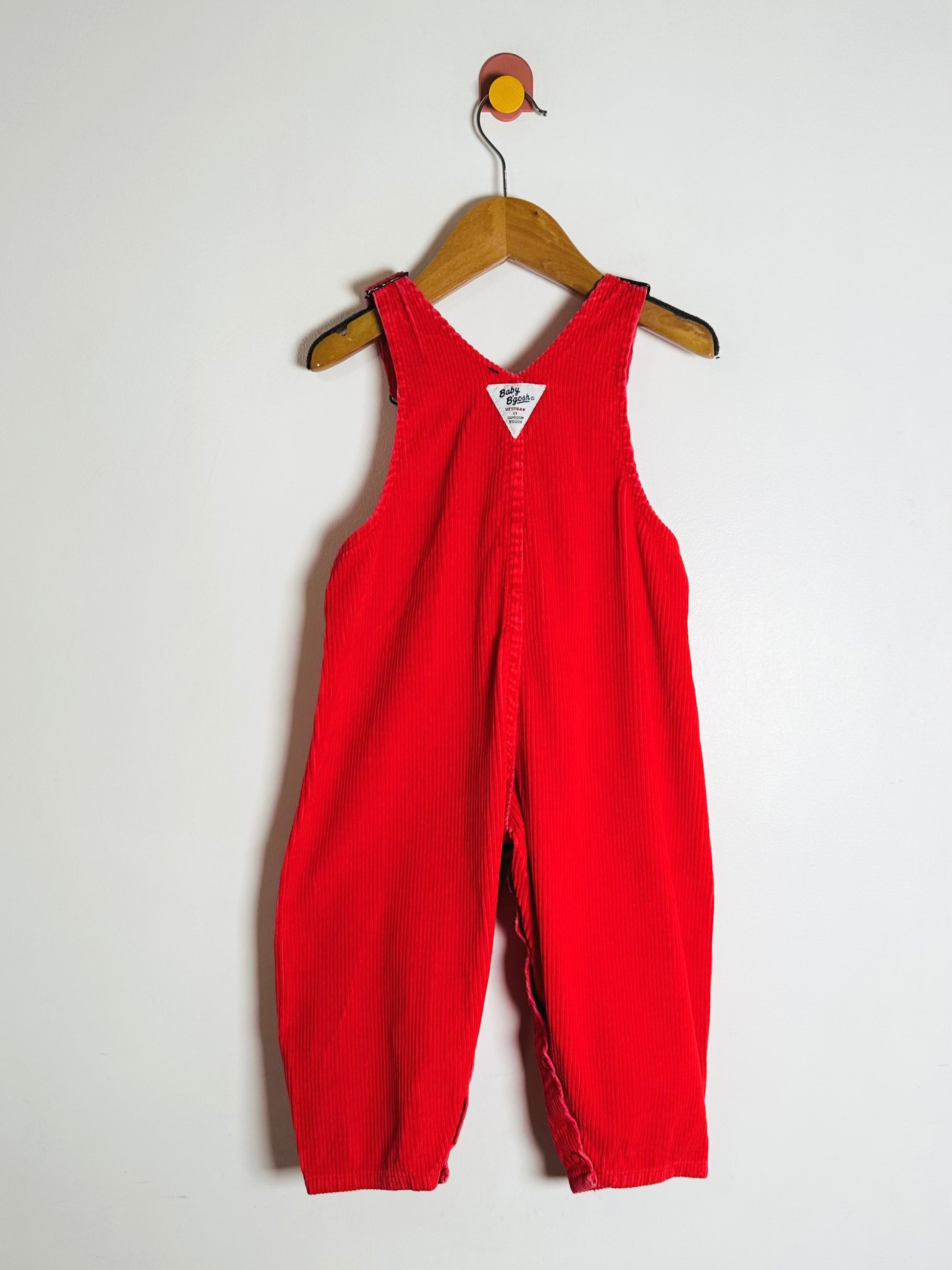 Vintage Oshkosh Corduroy Overalls / 12-18M