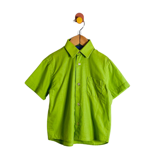 Piñeiro Lime Button-up / 6Y