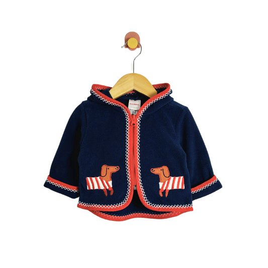 Hanna Andersson Hooded Fleece Jacket / 3-6M