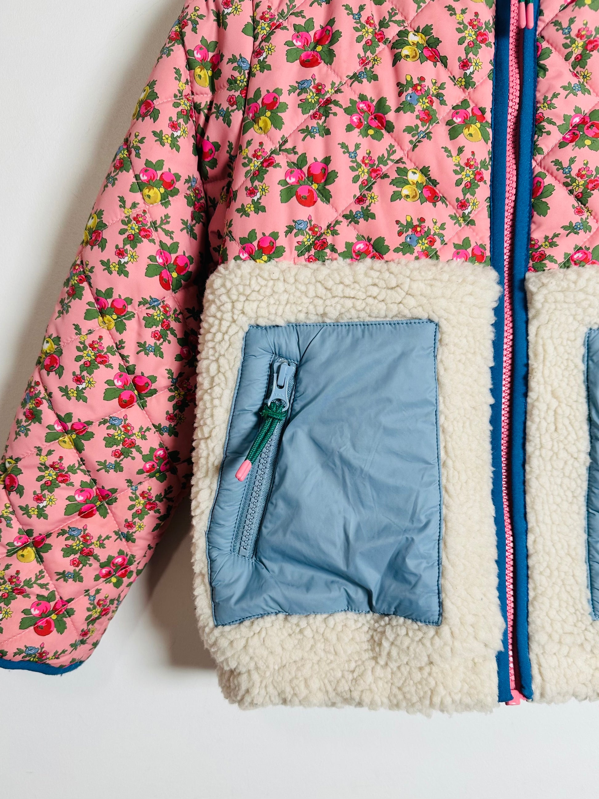 Mini Boden Print Combo Jacket / 7-8Y