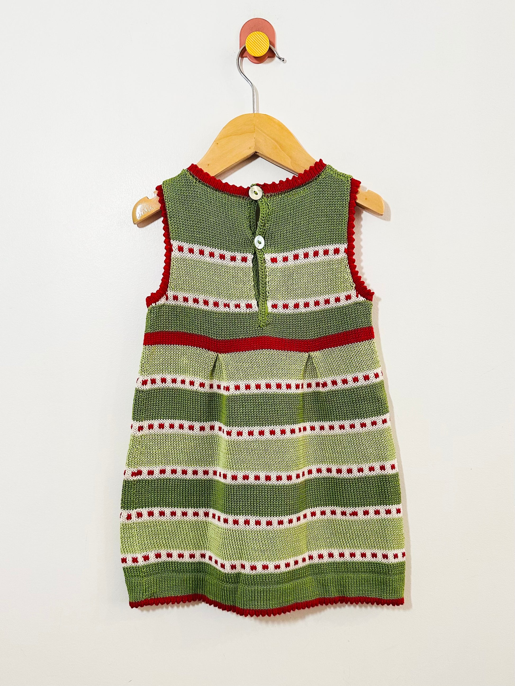 Melange Knit Holiday Dress / 18M