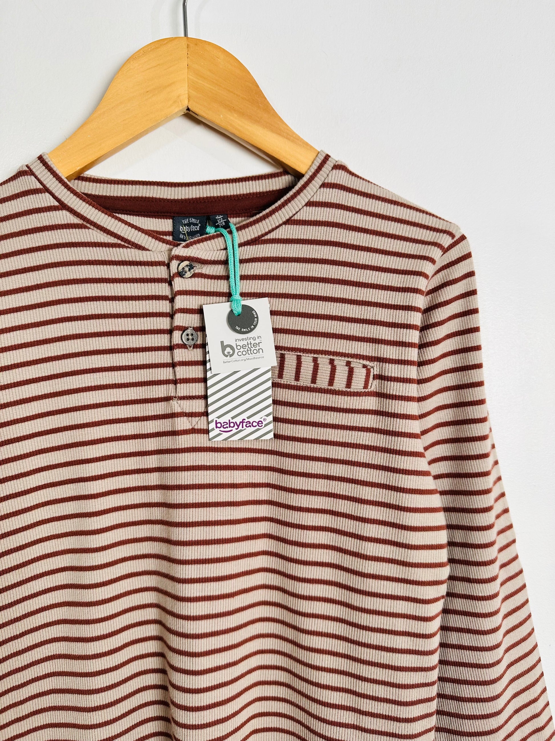 Babyface Stripe Henley / 7Y