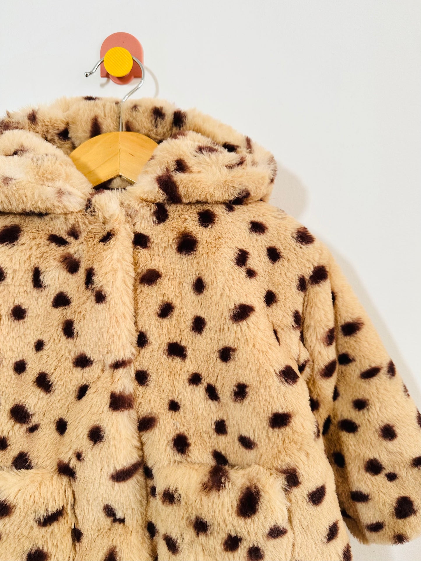 Zara Faux Fur Coat / 12-18M