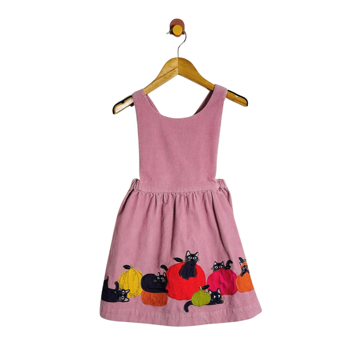 Mini Boden Pumpkin Pinafore / 5-6Y
