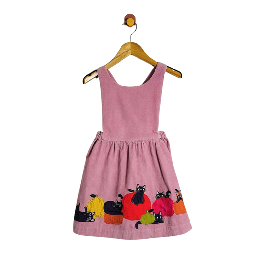 Mini Boden Pumpkin Pinafore / 5-6Y