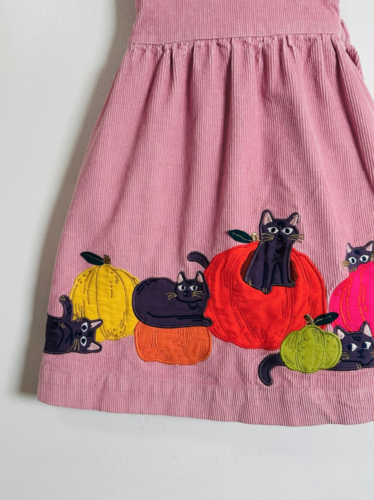 Mini Boden Pumpkin Pinafore / 5-6Y