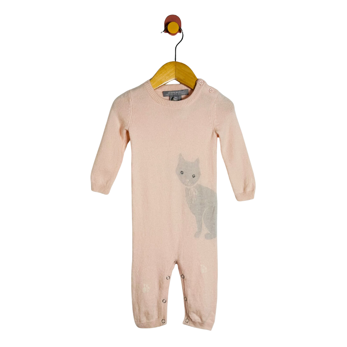 Neiman Marcus Cashmere Kitten Onesie / 6M