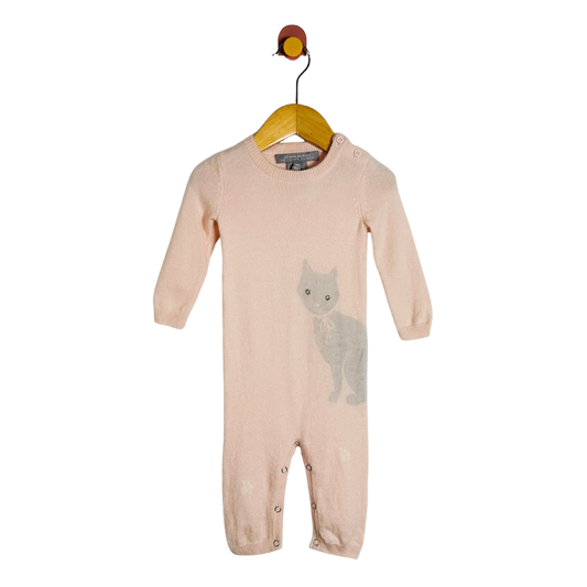 Neiman Marcus Cashmere Kitten Onesie / 6M