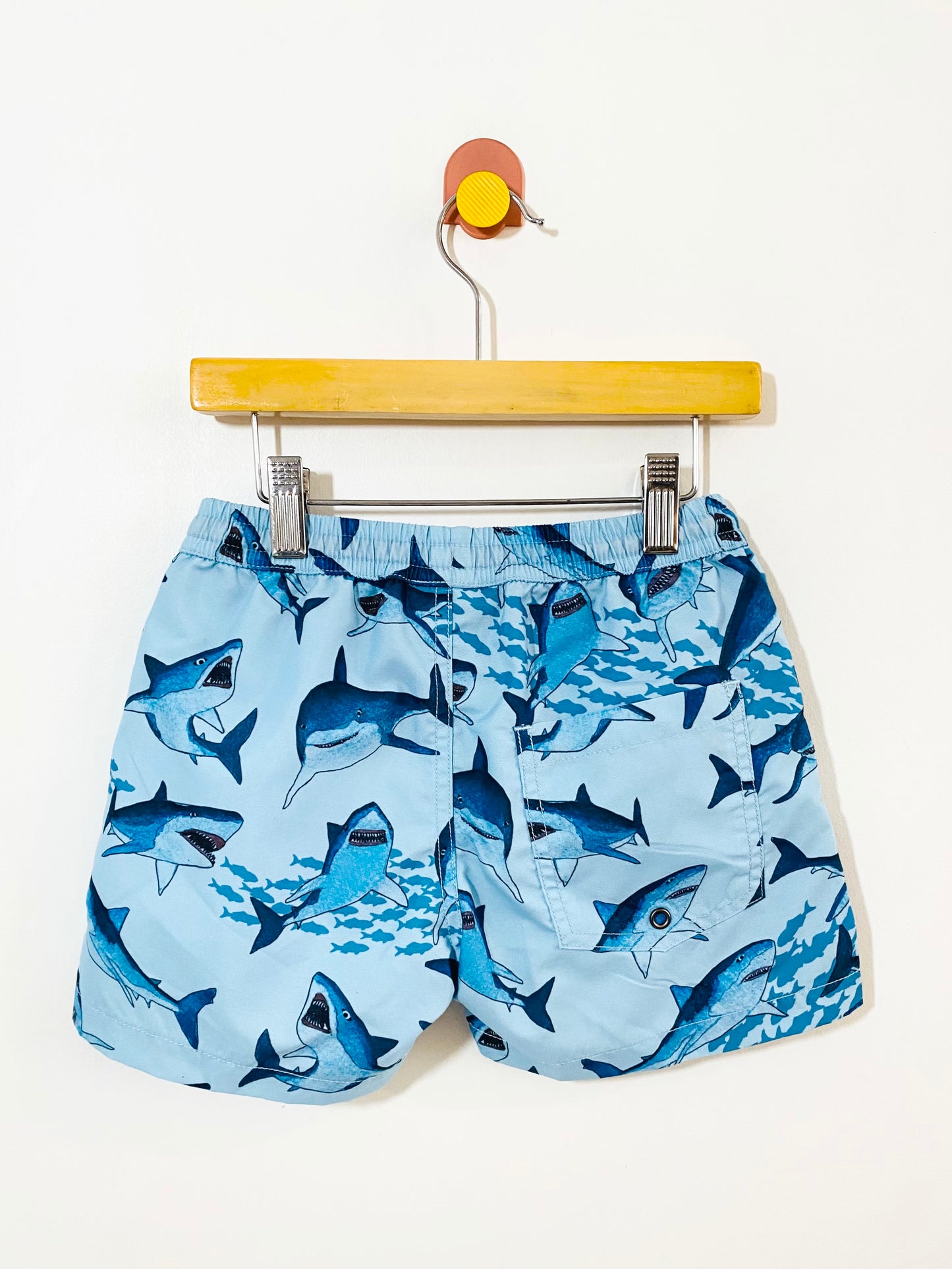 shark print swim shorts / 6Y