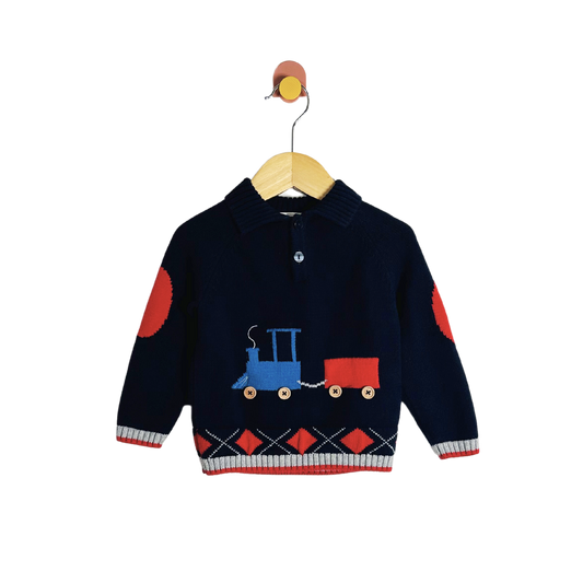 Zubels Train Sweater / 18M