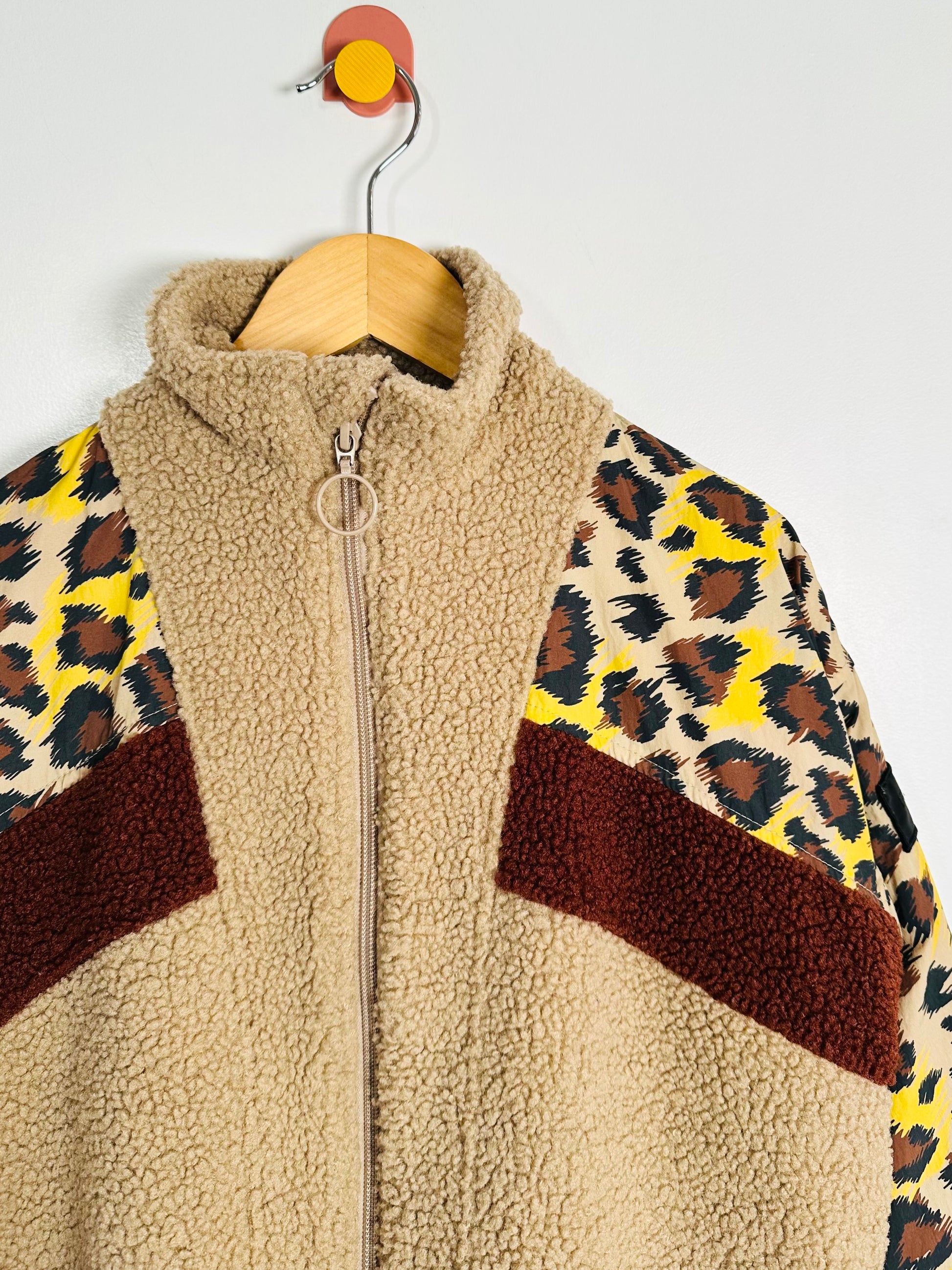 Finger in the Nose Leopard Track Jacket / 8-9Y