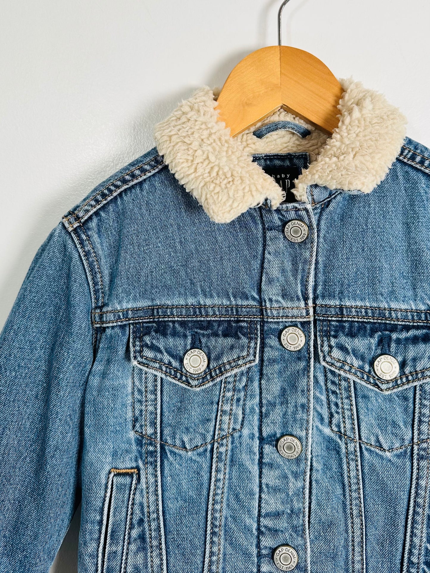 Baby Gap Sherpa Denim Jacket / 18-24M