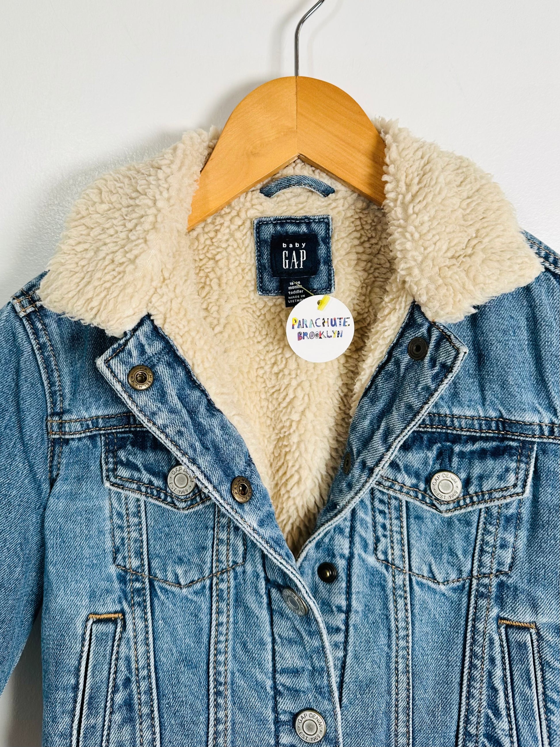 Baby Gap Sherpa Denim Jacket / 18-24M