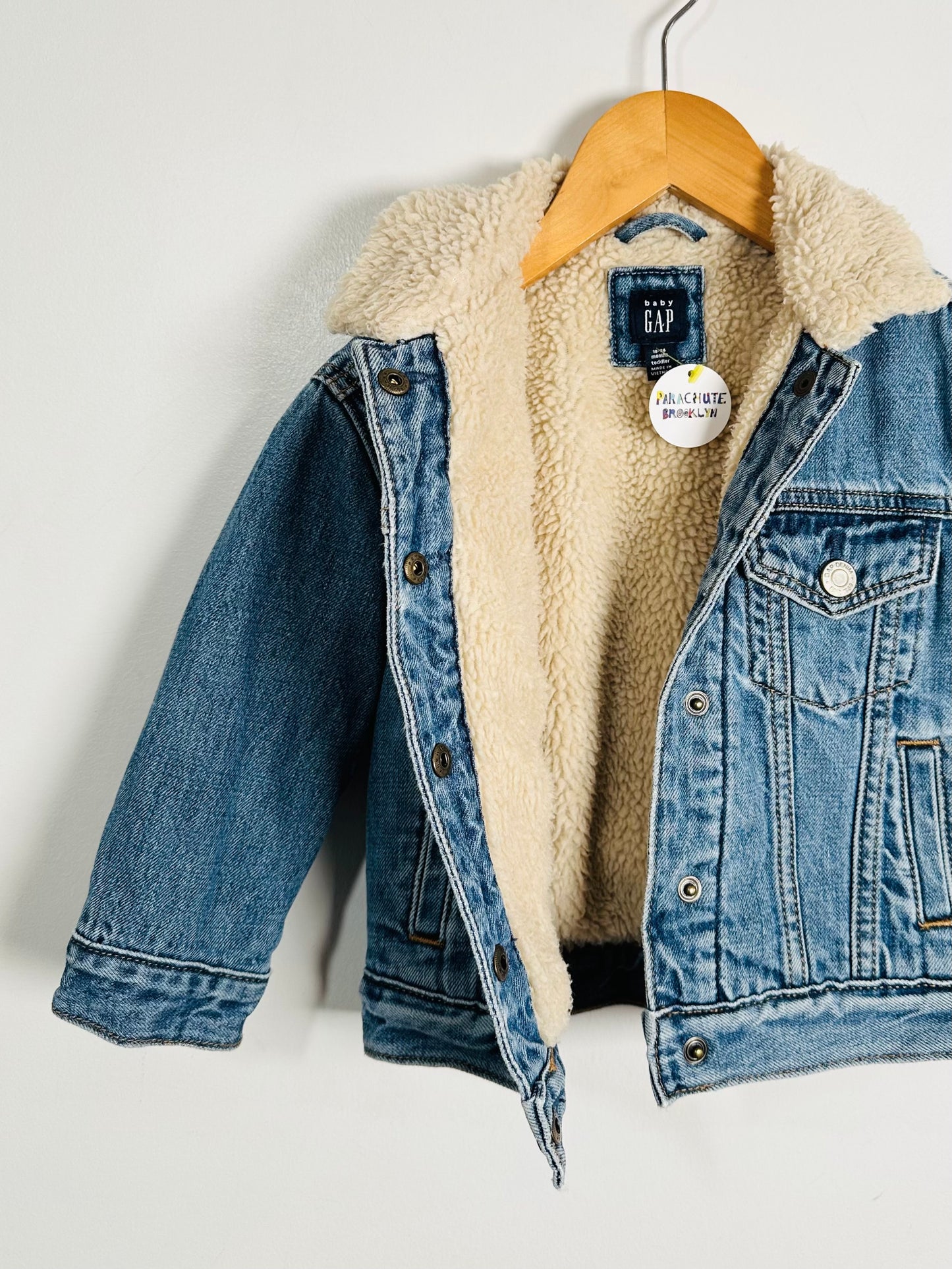 Baby Gap Sherpa Denim Jacket / 18-24M