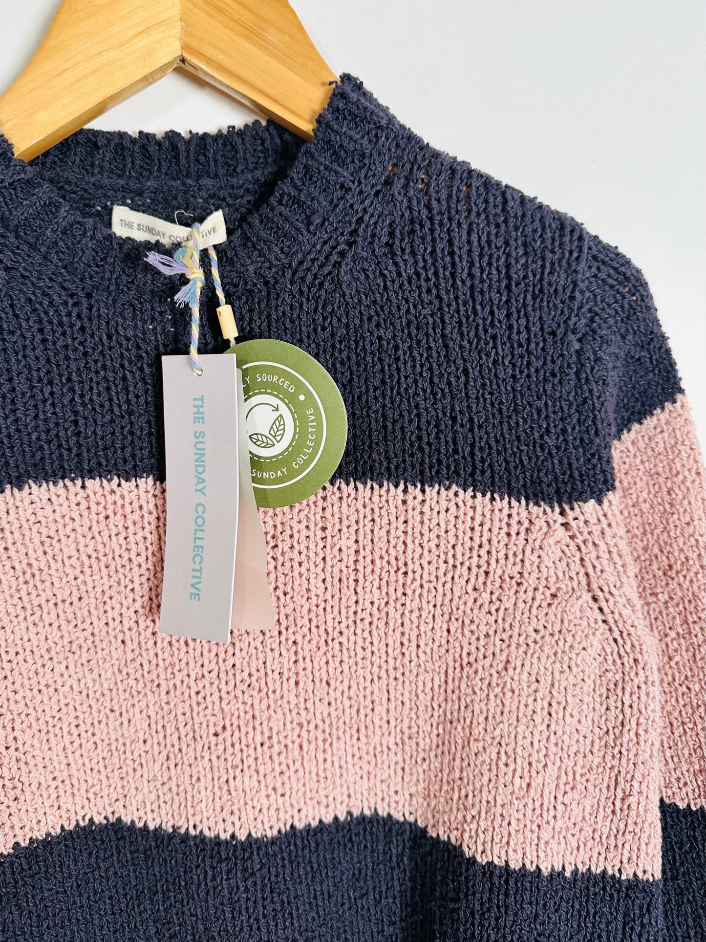 The Sunday Collective Boucle Stripe Sweater / 4-5Y