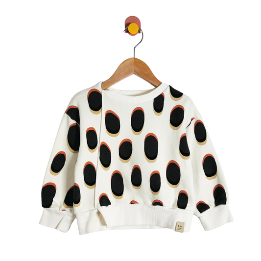 Omami Mini Spotted Sweatshirt / 4Y