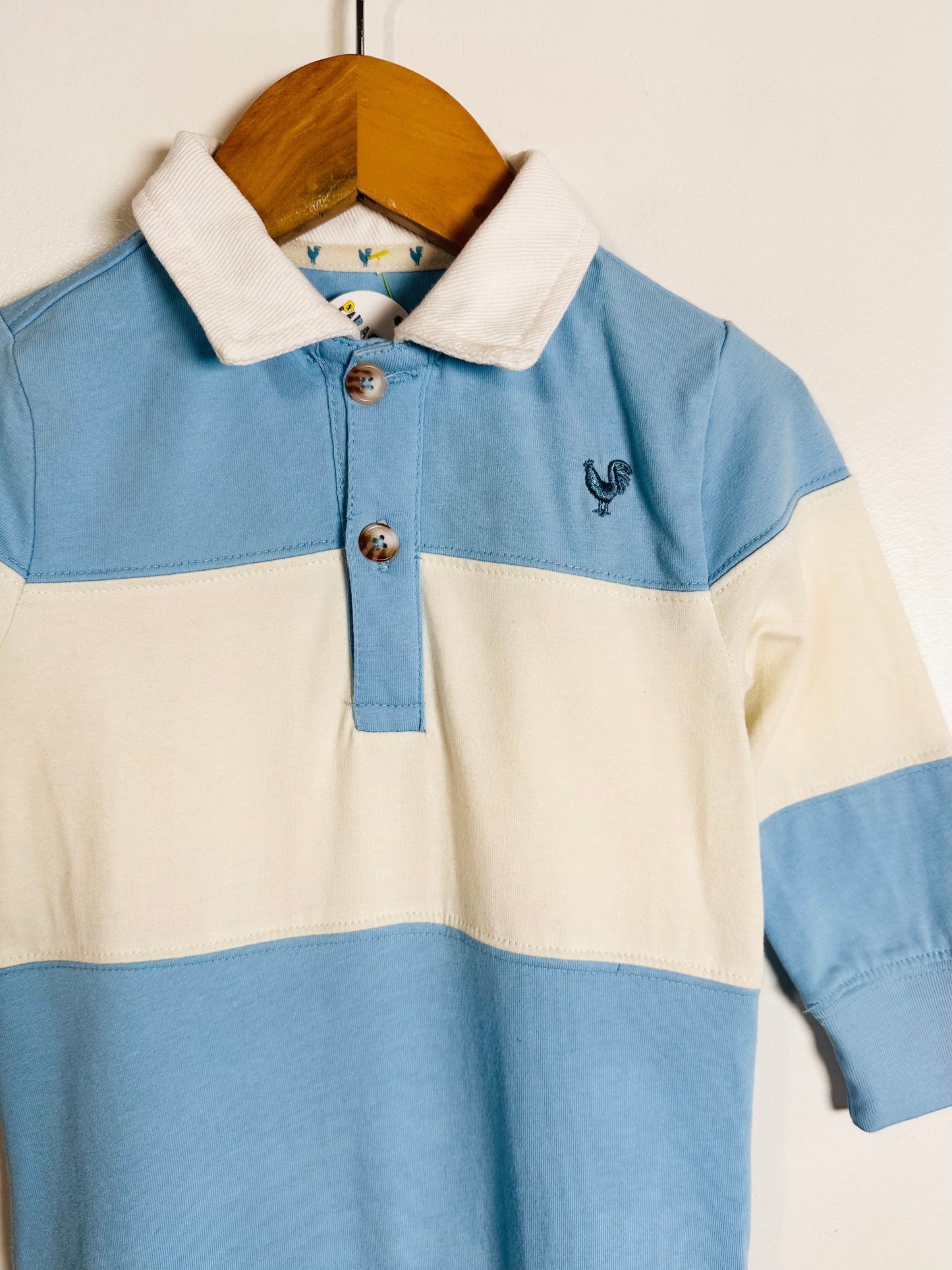 Pink Chicken Rugby Jumper / 6-12M