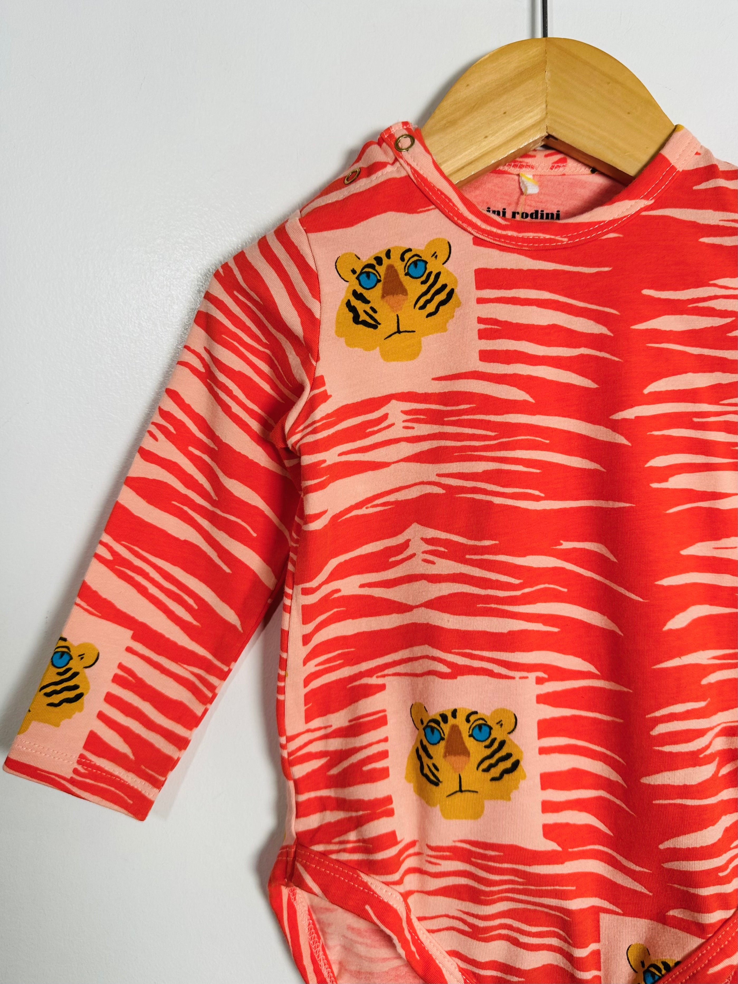 Mini high quality Rodini Tiger Zip Onesie