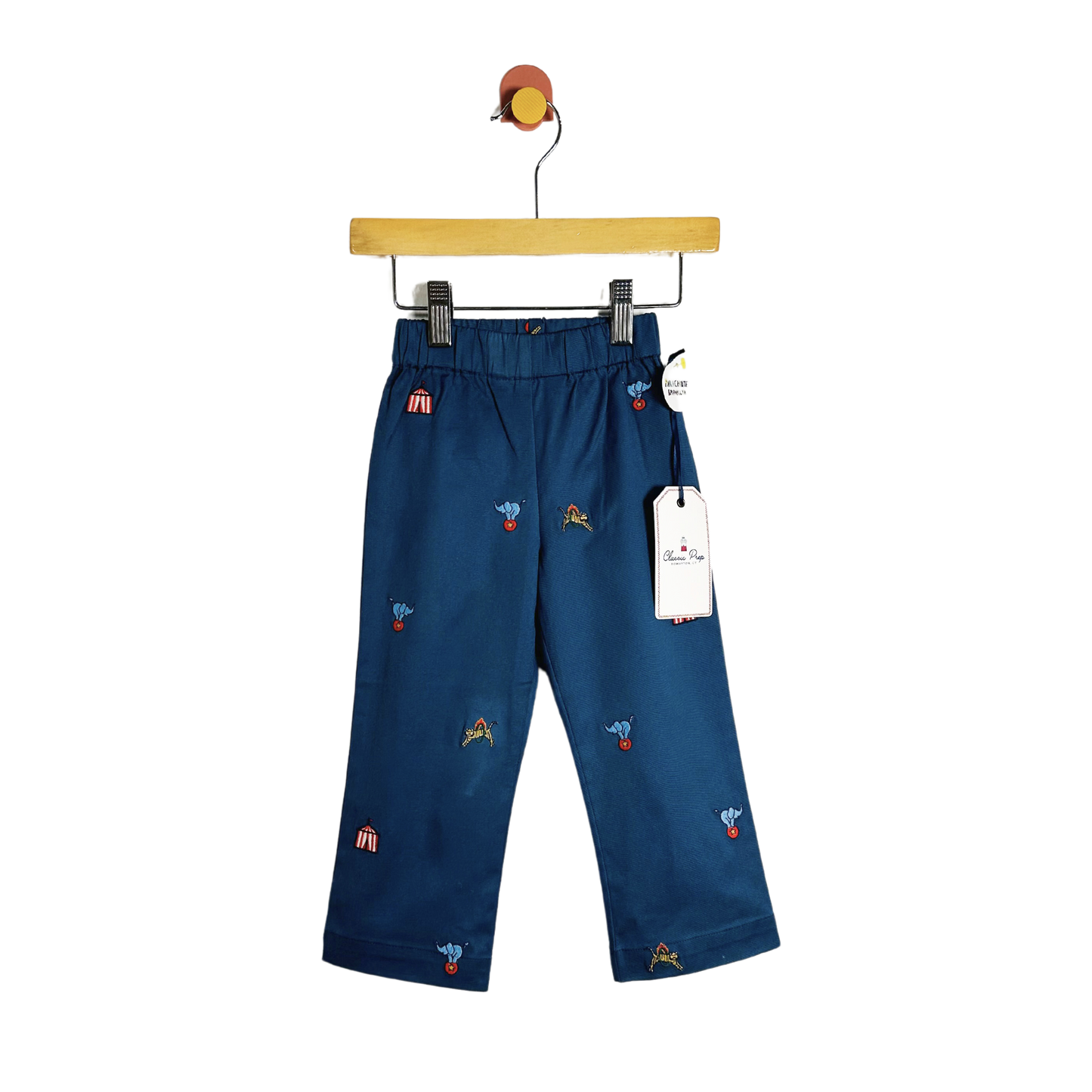 Classic Prep Embroidered Circus Pants / 18-24M