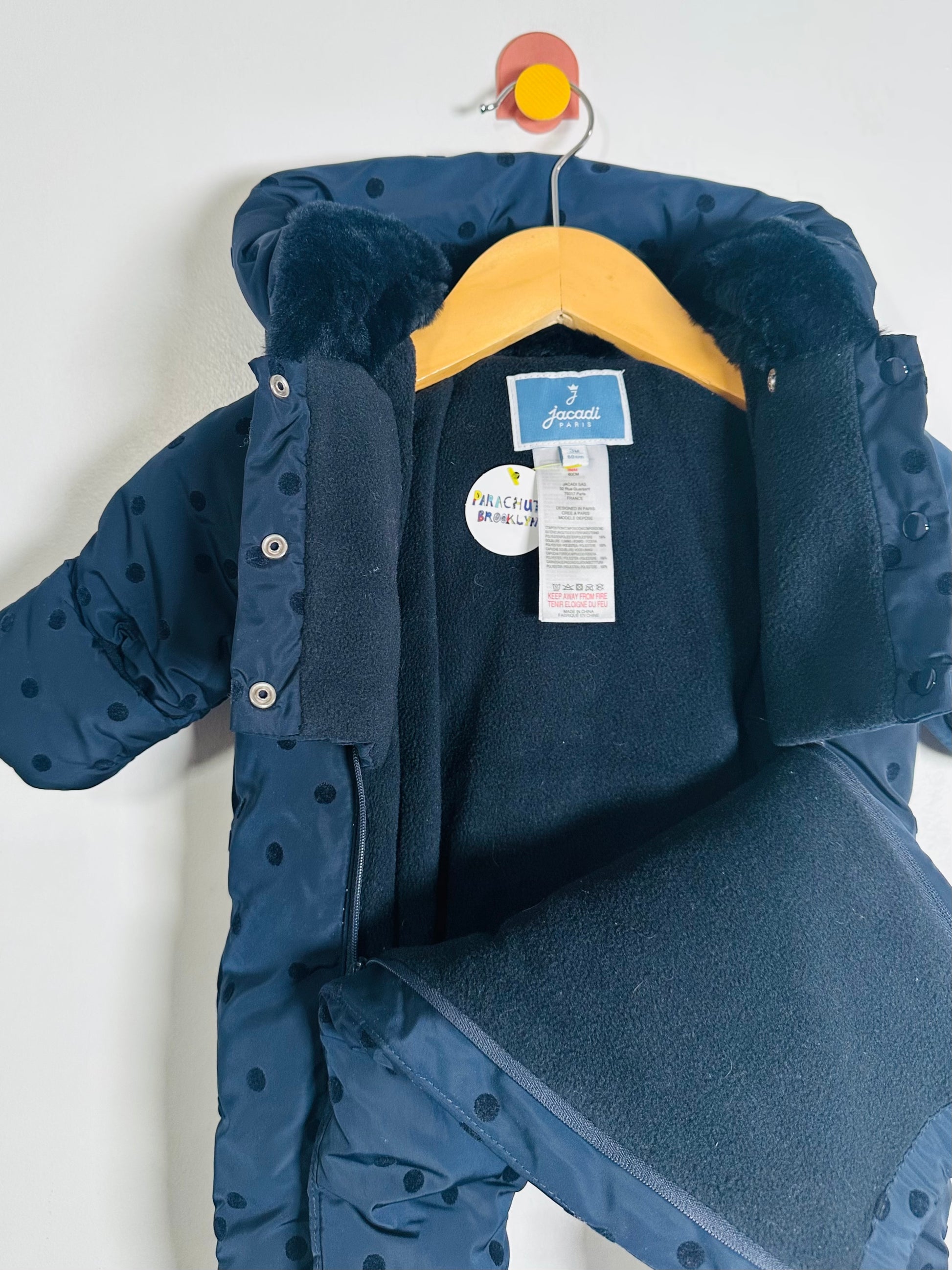 Jacadi Polka Dot Snowsuit / 3M