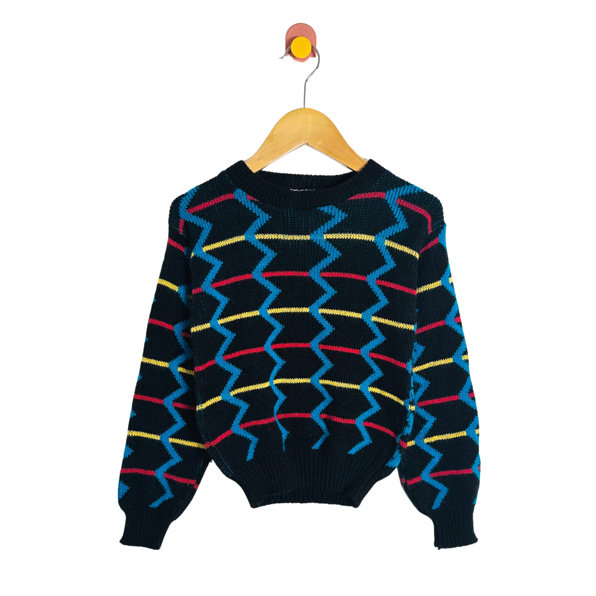 Vintage Geometric Sweater / 5-6Y