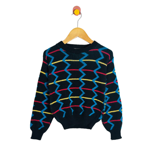 Vintage Geometric Sweater / 5-6Y