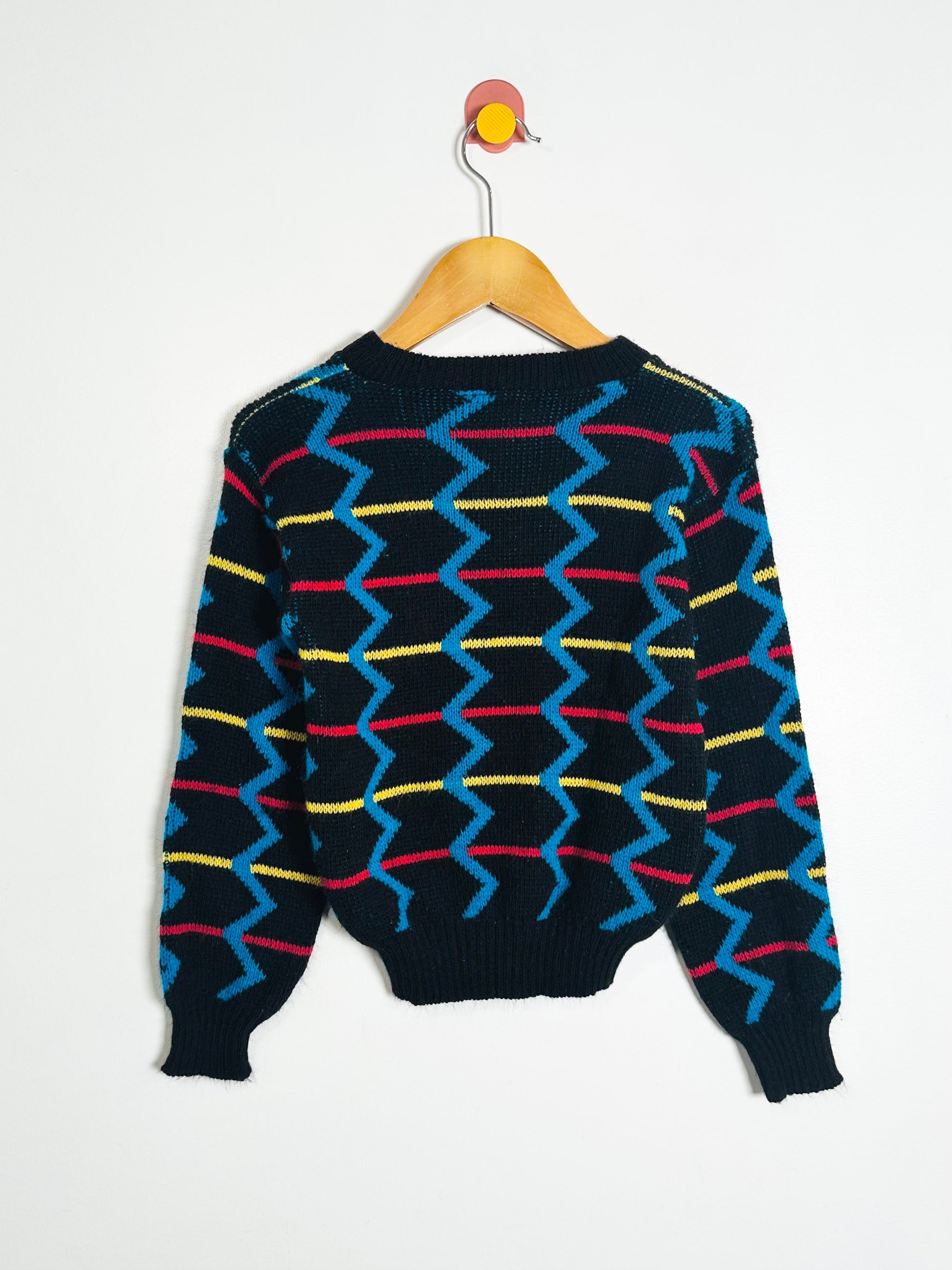 Vintage Geometric Sweater / 5-6Y