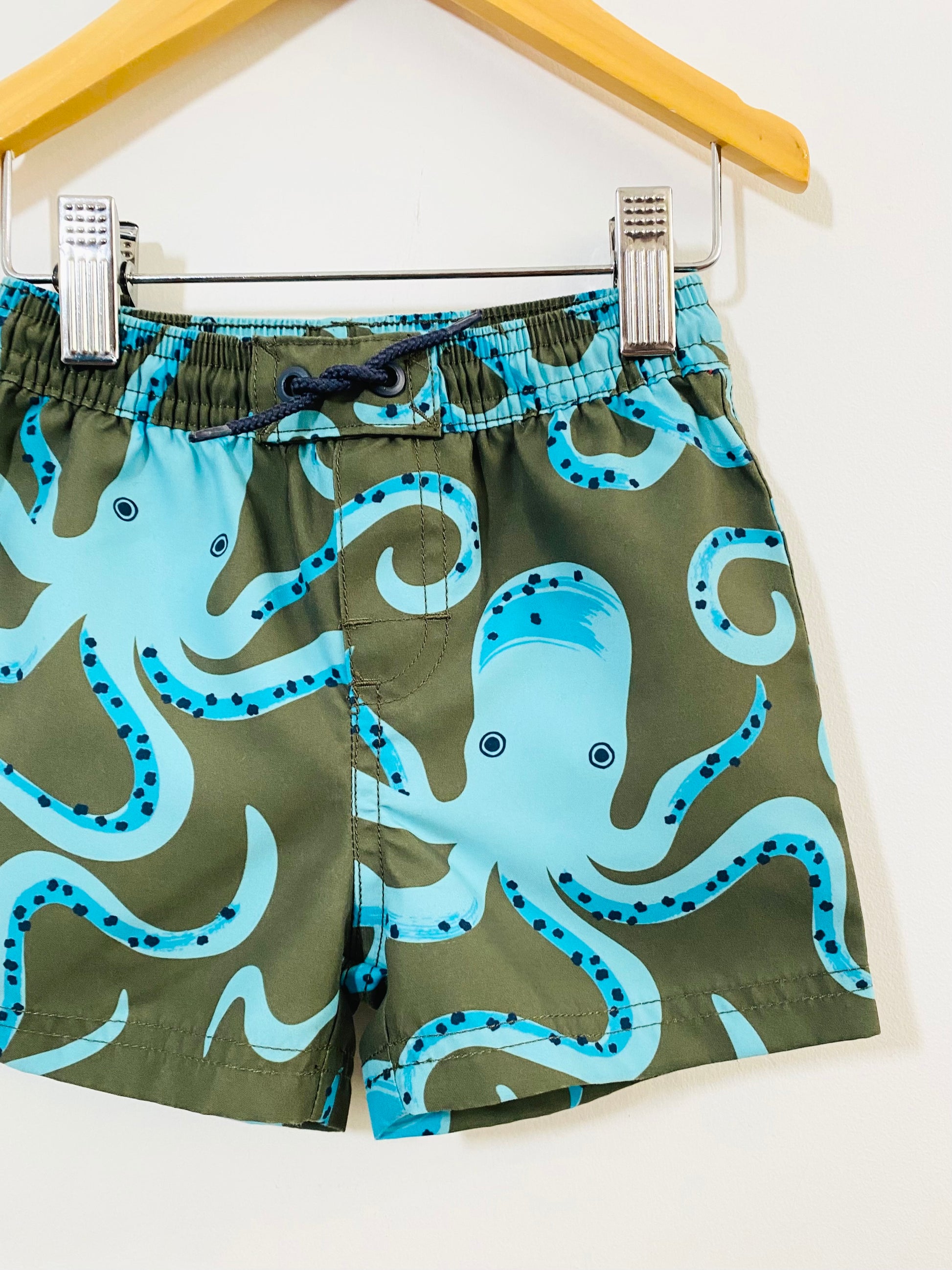 Tea Octopus Swim Shorts / 9-12M