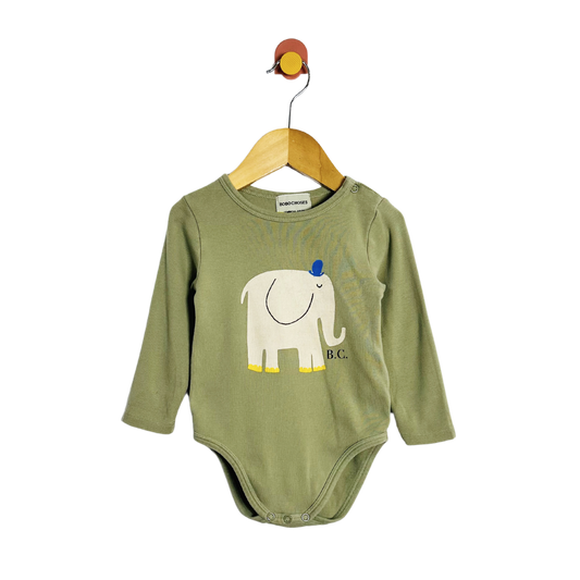 Bobo Choses Elephant Bodysuit / 12M