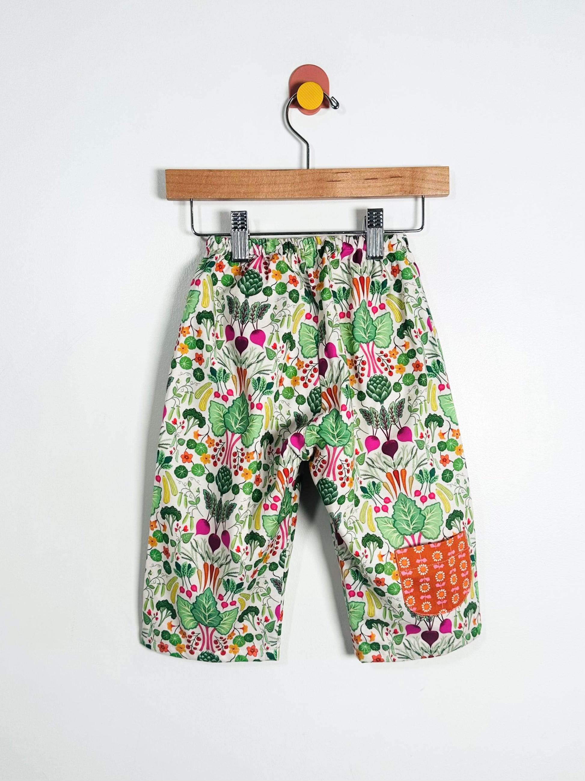 NellieSoo Lined Veggie Pants / 0-18M