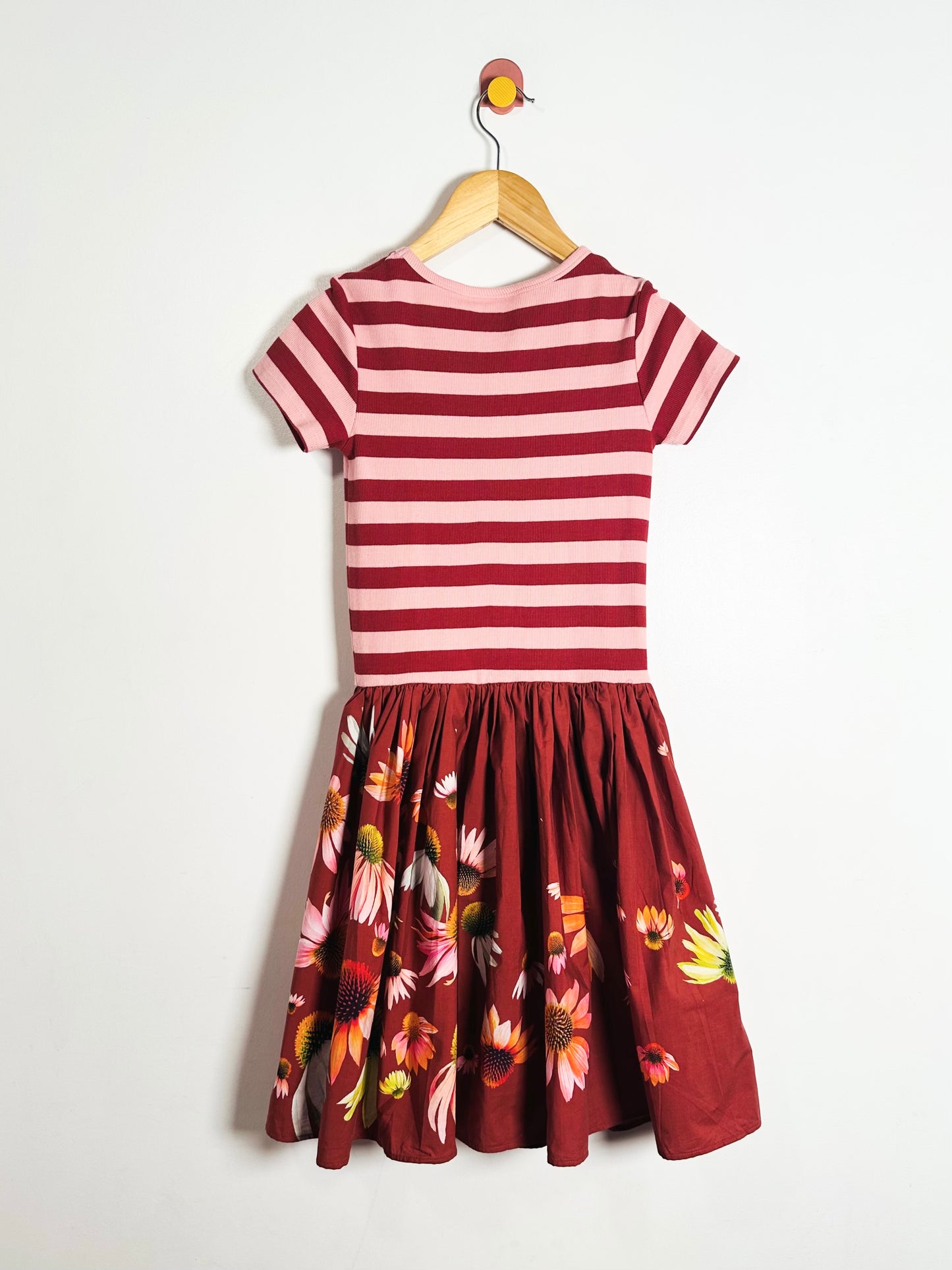Molo Stripes and Flowers Dress / 11-12Y