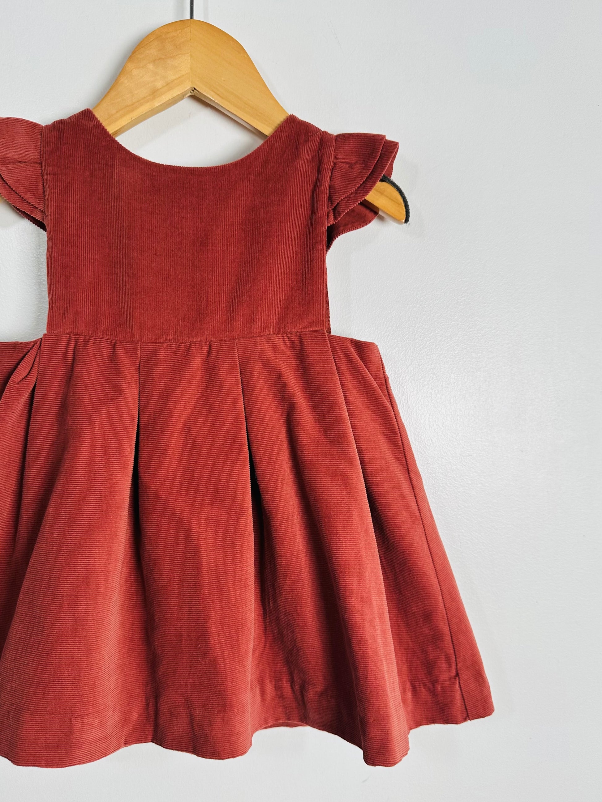 Jacadi Corduroy Pinafore Dress / 12M