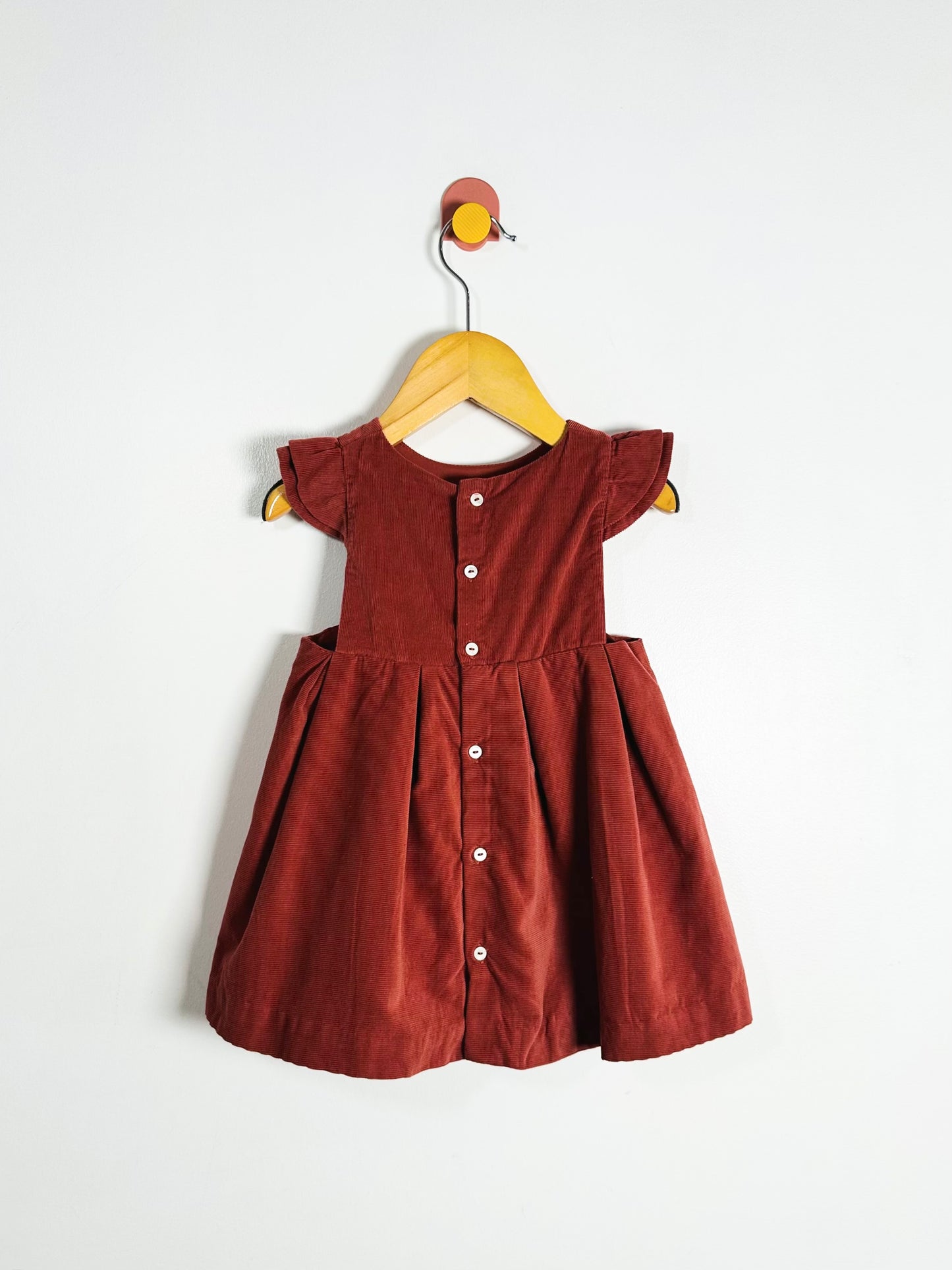 Jacadi Corduroy Pinafore Dress / 12M