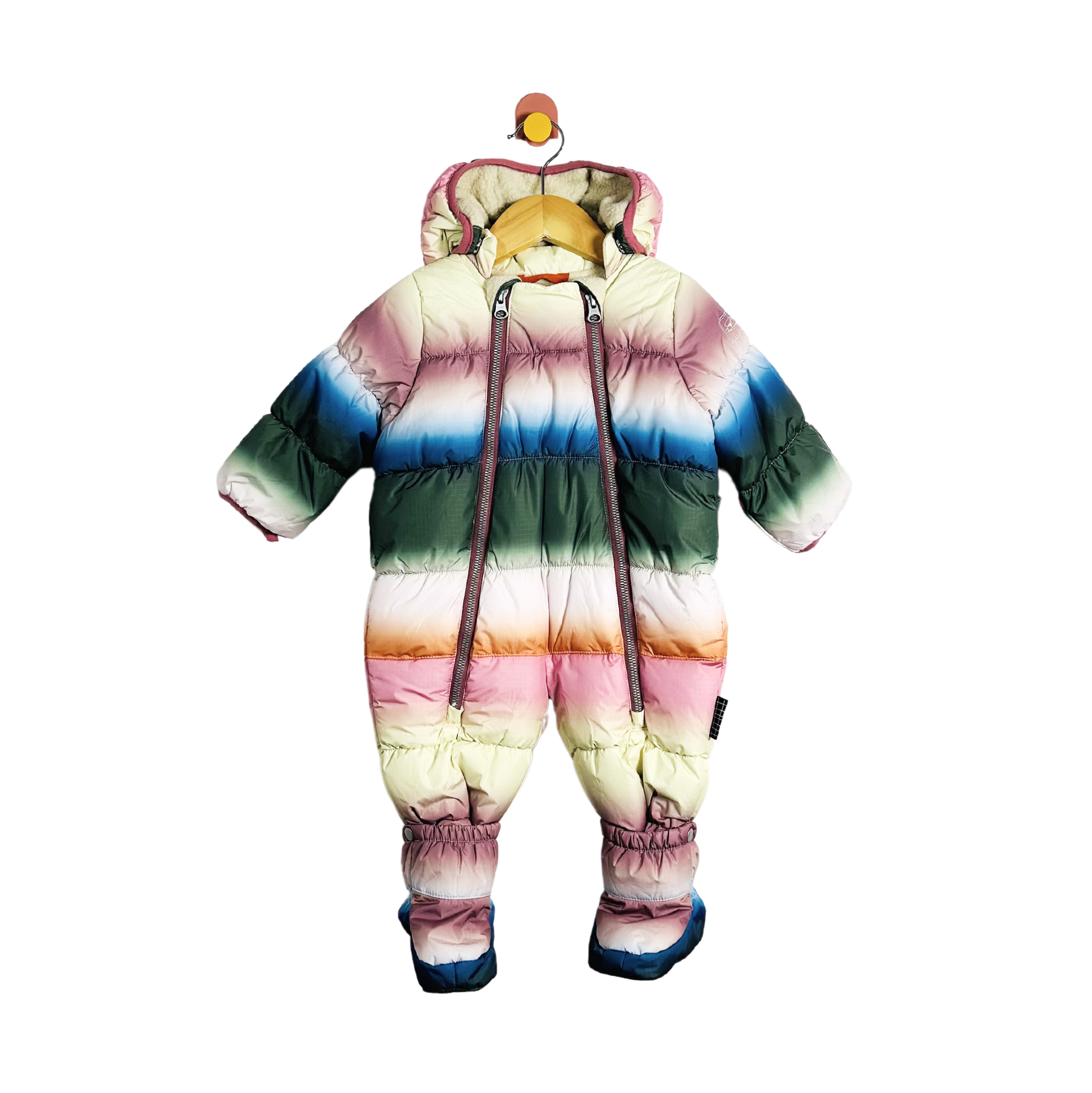 Molo Rainbow Stripe Snowsuit / 6M