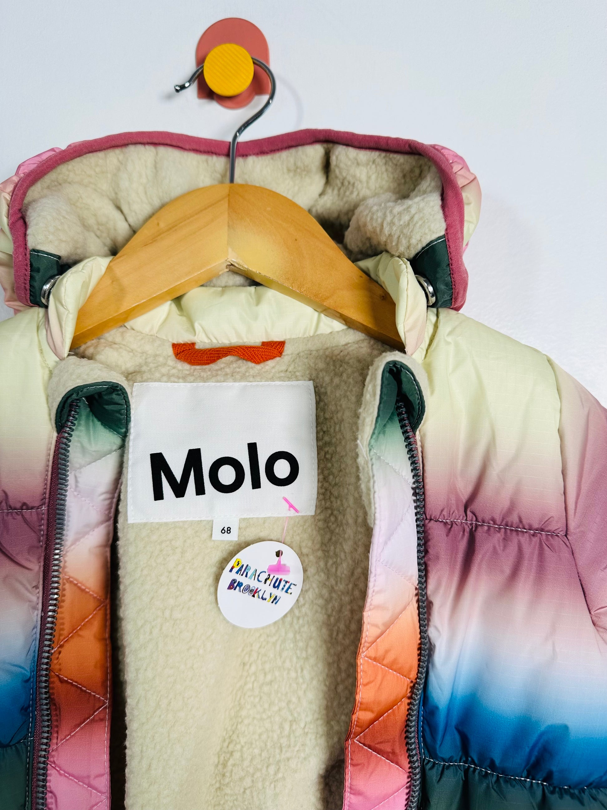 Molo Rainbow Stripe Snowsuit / 6M