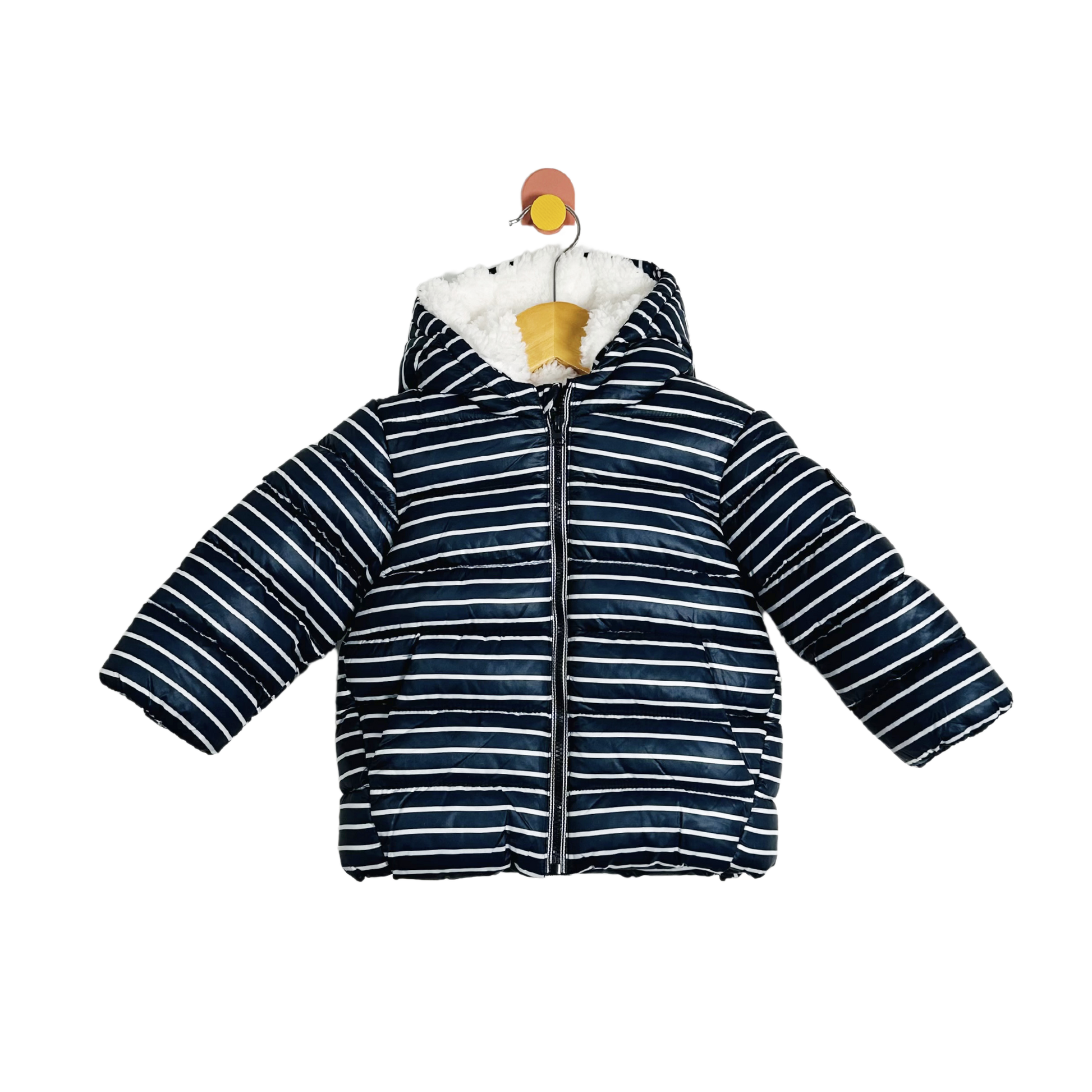 Petit Bateau Sherpa Lined Coat / 12M