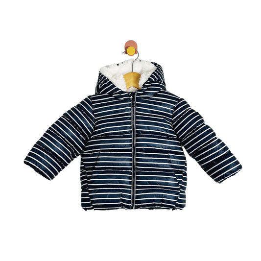 Petit Bateau Sherpa Lined Coat / 12M