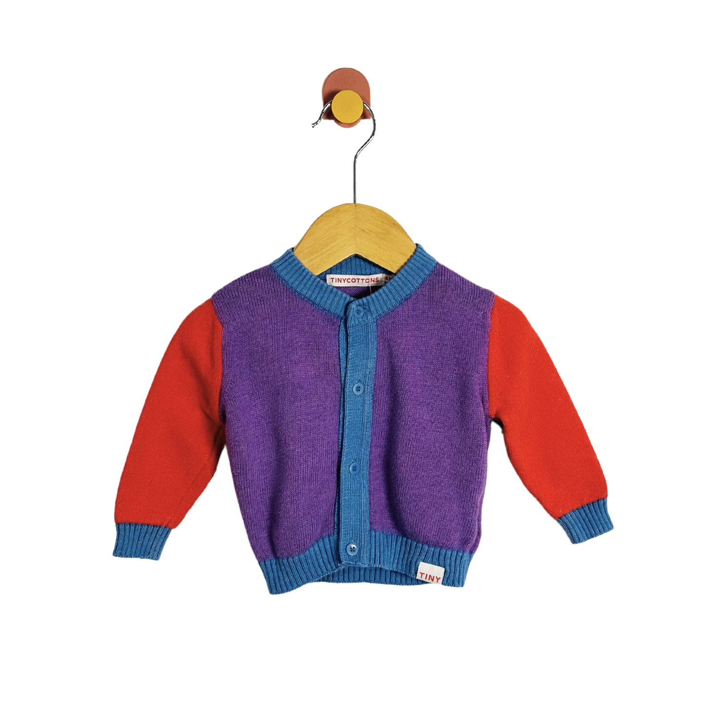 Tiny Cottons Color Block Cardigan / 6M