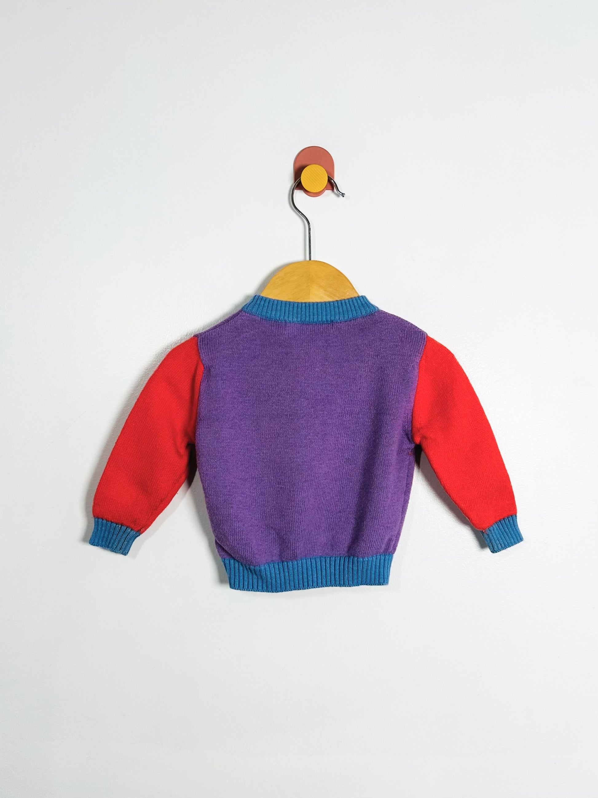 Tiny Cottons Color Block Cardigan / 6M