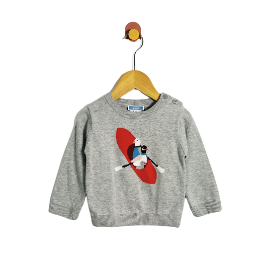 Jacadi Floating Ducks Sweater / 18M